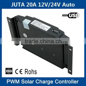 10A 20A 12V 24V Auto PWM Solar Controller WP20D With USB and LCD thumbnail-3