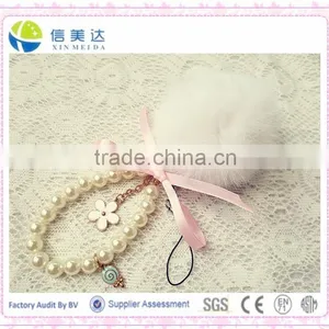Fashion Plush Mobile Phone and Bag Pendant/String of Pearls Keychain Plush Toy thumbnail-3