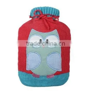 Eco-friendly PVC Hot-water Bottle Knitted Cover 2L High Quality Wave Pattern thumbnail-1