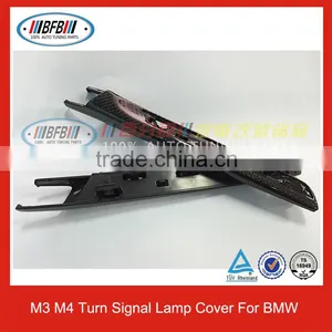 Carbon Fiber Fender Side Grill Cover For BMW M3 M4 F80 F82 Replacement Cover thumbnail-1