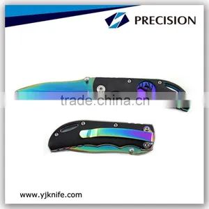 Colorful Titanium Coating Blade Folding Utility Knife for Collection thumbnail-1