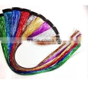Wholesale Hair Tinsel Clip in Hair Tinsel Hair Bling Tinsel thumbnail-2