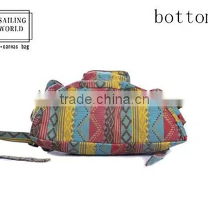 Fashion Laptop Canvas Backpack Bag for Girls thumbnail-5