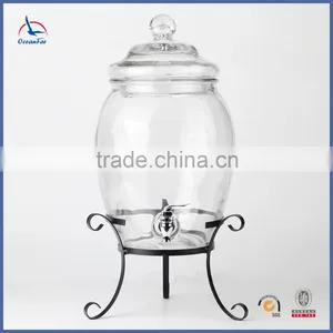 Best Selling Products Glass Honey Dispenser Wholesale Glass Drink Dispenser With Tap thumbnail-1