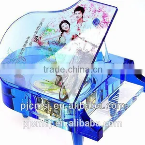 Hot Selling Crystal Music Box Glass Musical Instrument for Gift or Christmas Decoration thumbnail-5