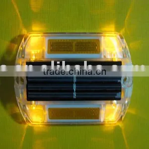 Road Way Safety,solar Road Stud,102*81*21mm Size;4pcs Led,Red, Yellow,white,green Etc. thumbnail-1