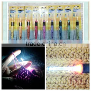 High Quality Complete Set of Crochet Lite Crochet Hooks Sizes C Through K,Batteries Included thumbnail-3