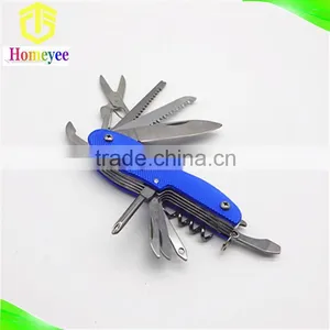 14 in 1outdoor Multi Folding Purpose Knife With Aluminum Handle in Peanuthull Shape thumbnail-2