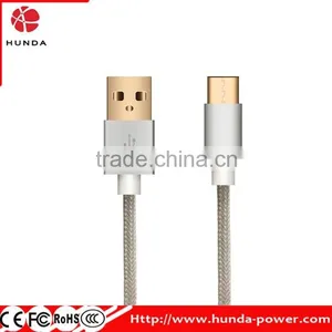 Type C to Type A Braided Data Charging Cable for Nexus 6P, Nexus 5X, Oneplus 2, and More USB C Charger Devices thumbnail-4