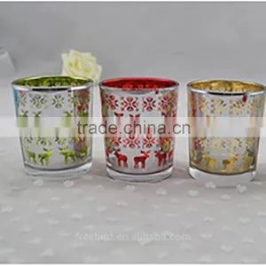 Colorful Shaped Glass Candle Jars and Decorative Candle Holder thumbnail-4