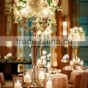 Crystal Candelabra Centerpieces for Wedding Table thumbnail-4