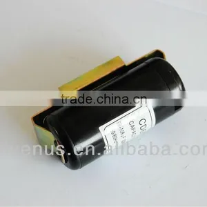 American Bakelite Case Round Cd60 Type Capacitor 100uf 150uf thumbnail-1