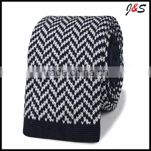 Wholesale Hand Made CUSTOM Navy Blue Silk Knitted Tie KT036 thumbnail-5