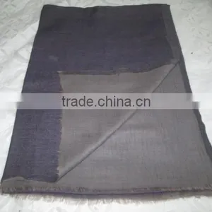 TWO COLOUR CASHMERE SCARVES TEXTILE thumbnail-1