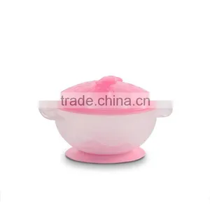 Plastic Suction Baby Feeding Bowl With Spoon and Lid thumbnail-4