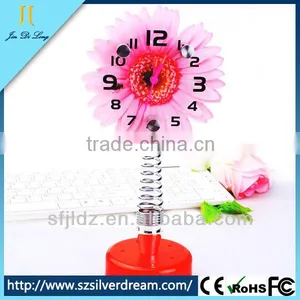 2014 China Factory Direct Antique Decorative Bedside Lamp Clock thumbnail-1