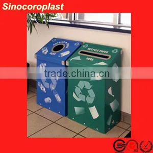 Eco-friendly Recyclable Clear Flute Plastic Bin thumbnail-1