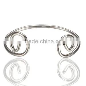 Wholesale Unisex Magnetic Rose Gold Open Bangle Jewelry Straitjacket Bracelet for Women thumbnail-2