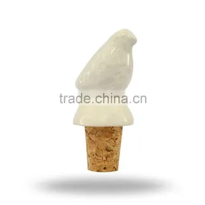 Ceramic White Duck Bottle Wine Stopper thumbnail-3