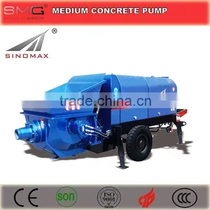TOP Quality! 40 50m3/h Mobile Trailer Concrete Pump, Stationary Concrete Pump for Sale thumbnail-1