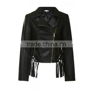 Wholesale Fringe Leather Jacket thumbnail-1