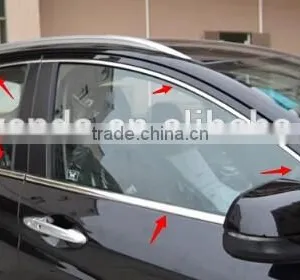 Auto Window Chrome Trims Window Moulding For Honda Vezel HRV Accessories 2014 thumbnail-2