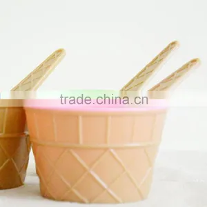 Hot Selling Ice Cream Cup With Spoon Price Mini Design Plastic Ice Cream Cup thumbnail-6