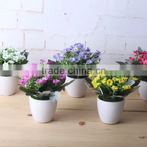 Rurality Artificial Potted Flower With Ceramic Pot and Tray thumbnail-1