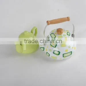 ENAMEL KETTLE PORCELAIN TEA POT thumbnail-3