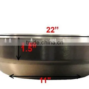 Comal Stainless Steel 22" Concave Outdoors Stir Fry Heavy Duty Comal Para Freir thumbnail-5