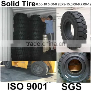 Forklift Solid Tyres 300-15, Pneumatic Shaped SOLID Tyre 6.50-10 6.00-9 8.15-15 28x9-15 thumbnail-1