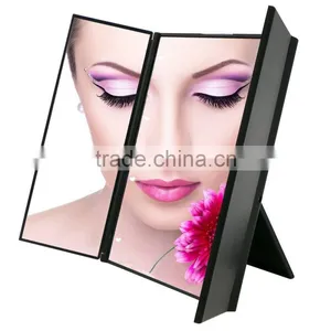 Travel Mirror, Tri-Fold Lighted Led Mirror / Lighted Travel Mirror thumbnail-1