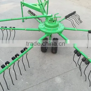 Tractor 3 Point Connection Rotary Wheel Hayrake Wheel Hay Rakes Used to Pick up Straw and Corn Stover thumbnail-3