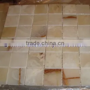 Excellent Quality LIGHT GREEN ONYX MOSAIC TILES COLLECTIONS thumbnail-4