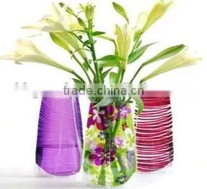Best Promotion Pvc Flower Vase,folding Plastic Flower Vase thumbnail-4
