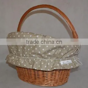 Handmade Bike Bicycle Wicker Basket Liner Lining thumbnail-1