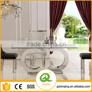 Tempered Glass Coco Dining Room Table Th286-1 thumbnail-1