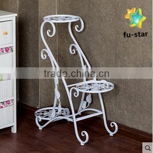 PN Newest Style Home & Garden Supplier Plant Pot Rack Standing Metal Flower Rack thumbnail-2