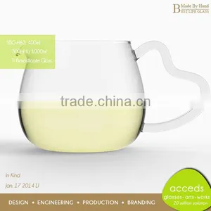 Private Label Big Milk Glass Mug With Lid And Handle thumbnail-6