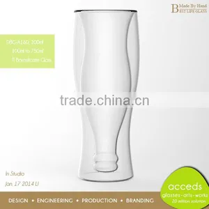 Borosilicate Personalized Custom Cheap Color / Clear Water Glass Cup thumbnail-3