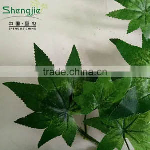 CHY070920 Simulate Green Tree Leaves Maple Artificial Leaf Craft for Sale thumbnail-1