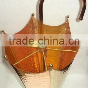 Brass & Copper Umbrella Stand, Metal Umbrella Stand, Umbrella Holder, Portable Umbrella Stand, thumbnail-5