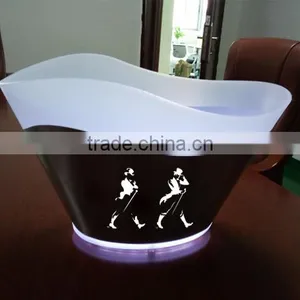 Wholesale Hot Sale Plastic Silver Ice Bucket thumbnail-1