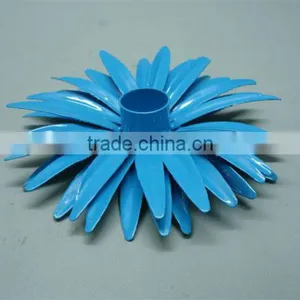Designer Flower Shape Metal Tea Light Candle Holders,Colored Iron Metal Flower Shape T Light Holder thumbnail-1