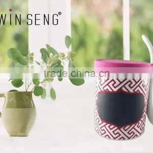 Coffee Ceramic Airtight Storage Canister With Handle thumbnail-2
