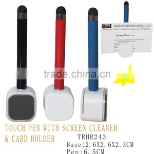 Screen Touch Pen With Screen Cleaner and Card Holder thumbnail-1
