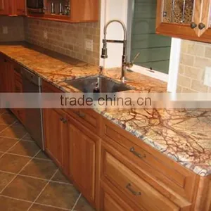 High Quality Rainforest Brown Countertops & Kitchen Countertops On Sale With Low Price thumbnail-1