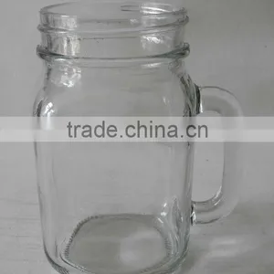 480ml Glass Cup With Handle thumbnail-1