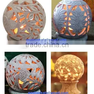 Soapstone Carved Candle Holder thumbnail-1