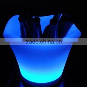LED Wholesale Light up Led Flashing Plastic Bucket /out Door Ice Bucket Holder thumbnail-1